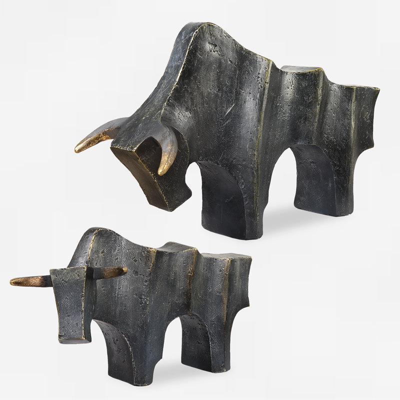 Mitleff Bronze Sculptures Set