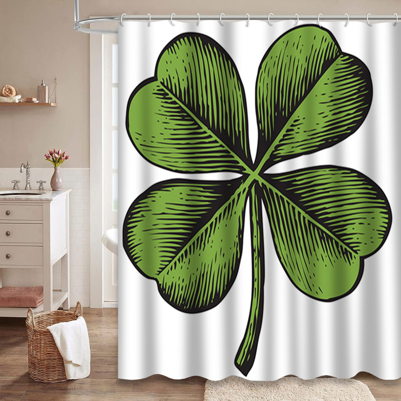Rideau de douche Clover, L 72 po x l 84 po
