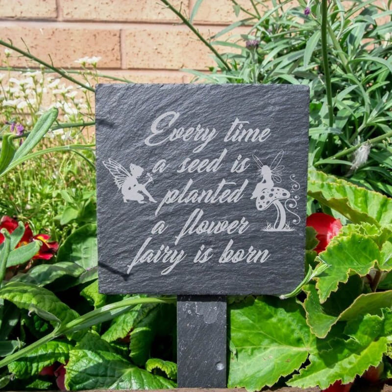 Sunray Stone Plants & Flowers Garden Sign