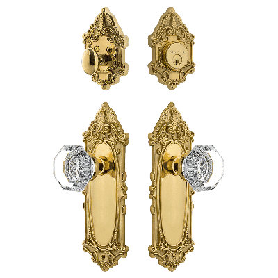 Nostalgic Warehouse Victorian Entry Set with Waldorf Crystal Knob