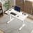 55"×24" White Double Beam Electric Standing Desk Height Adjustable Desk For Home And Office Standing Desk Frame With Sliced Board (Not Include Stools)-495429239-495429241