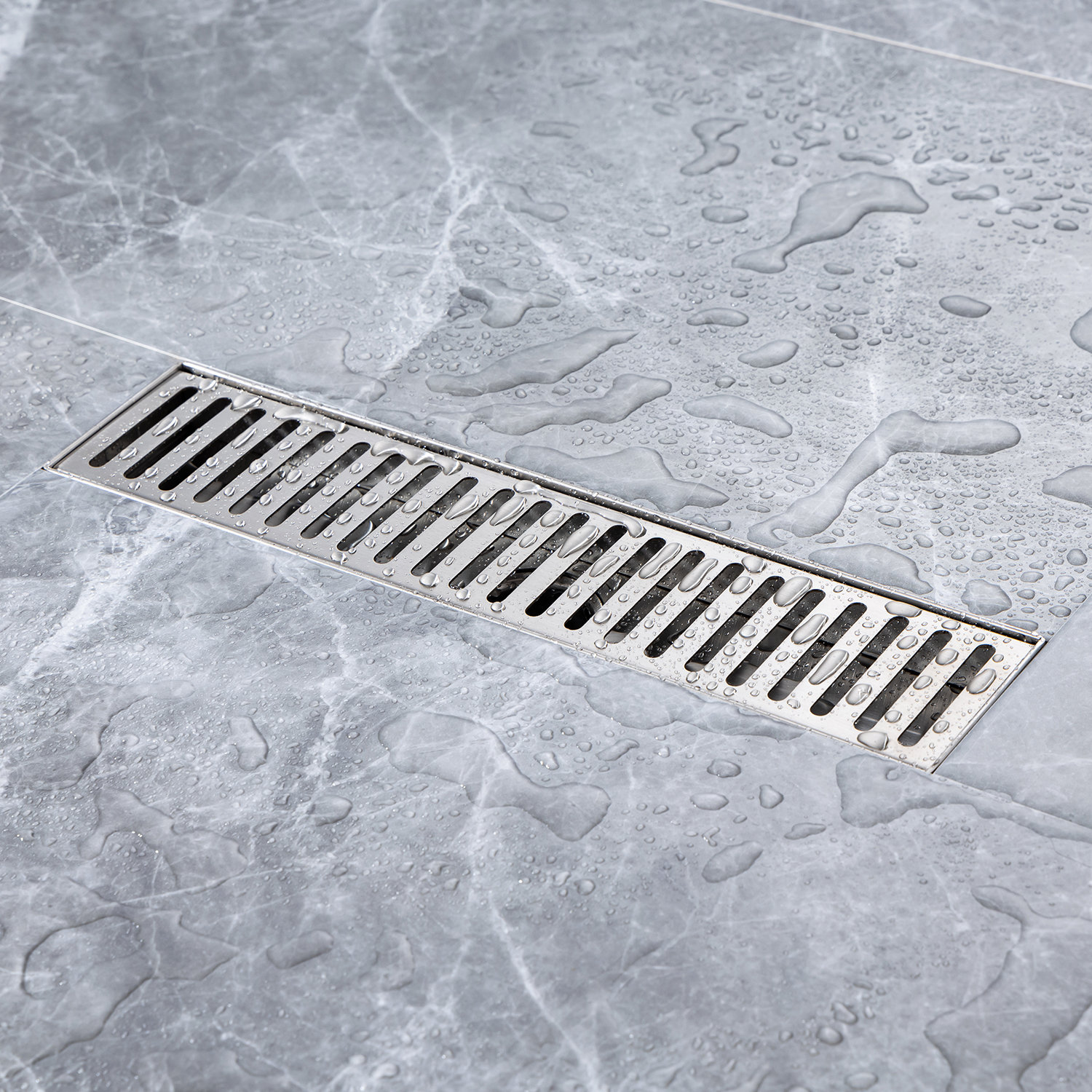 BOANN 32 Inch 304 Stainless Steel Rectangular Linear Shower Floor