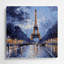 Cities Paris France Grey Metal Wall Art-1125669443