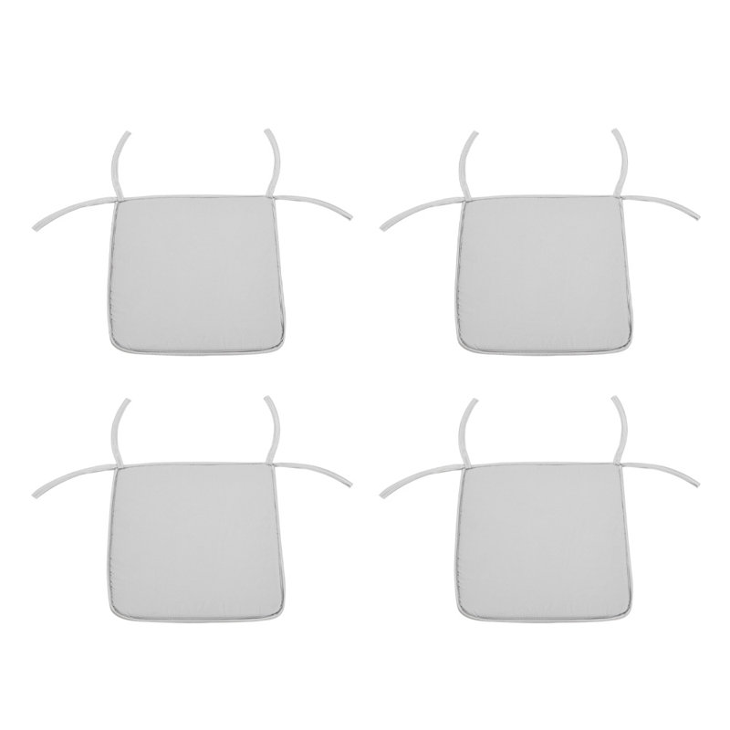 4Pcs Outdoor Patio Set Seat Cushion, Off-White
