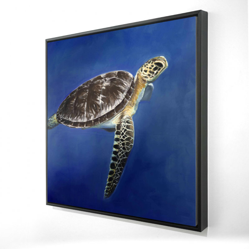 "Tortue dans l'océan" sur toile
