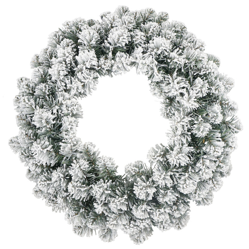 Decorative Collection 24" Snowy Wreath