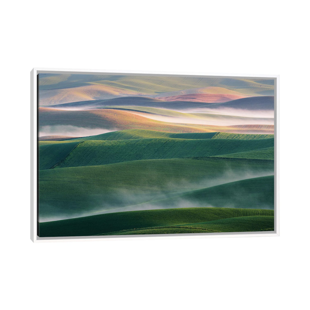Foggy Morning by Austin - Floater Frame Print on Canvas