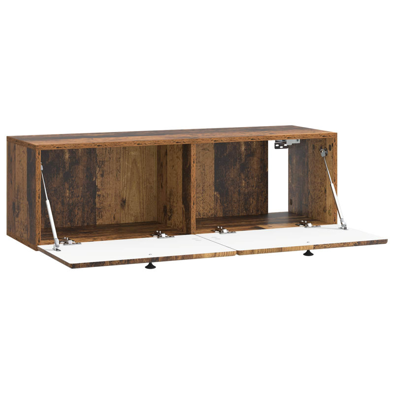 TV Stand, 30cm H x 98cm L x 31cm W, Old Wood