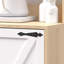 Garde-manger à 2 portes avec 3 tablettes - Compartiment de cuisine moderne, amplement de rangement pour la salle à manger, électroménagers, espace de rangement