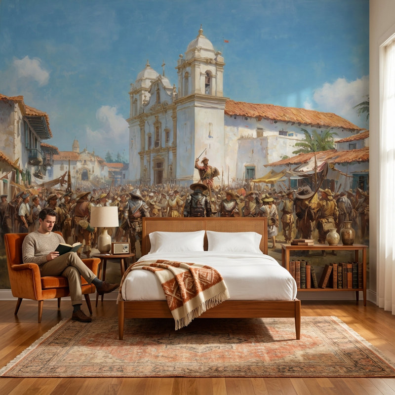 Papier peint colonial double Colonial, Non-Woven Nonpasted, 120 po x 96 po