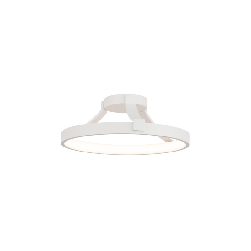 Plafonnier semi-encastré DEL Chainer 16 po 3000K, Blanc