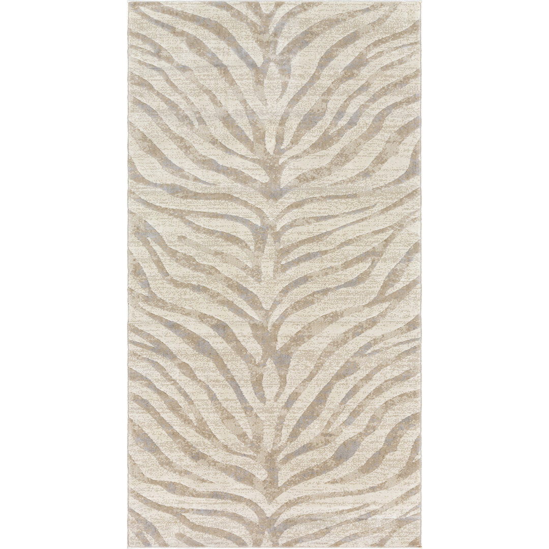 Teppich Quamine in Grau/Beige