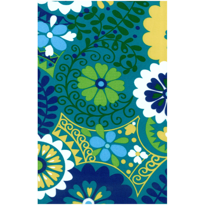 Repose-pieds d'extérieur avec coussin Arvina, Azur Luxure