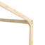 Lit simple double en forme de maison avec garde-corps de sécurité, sans porte-1192422390