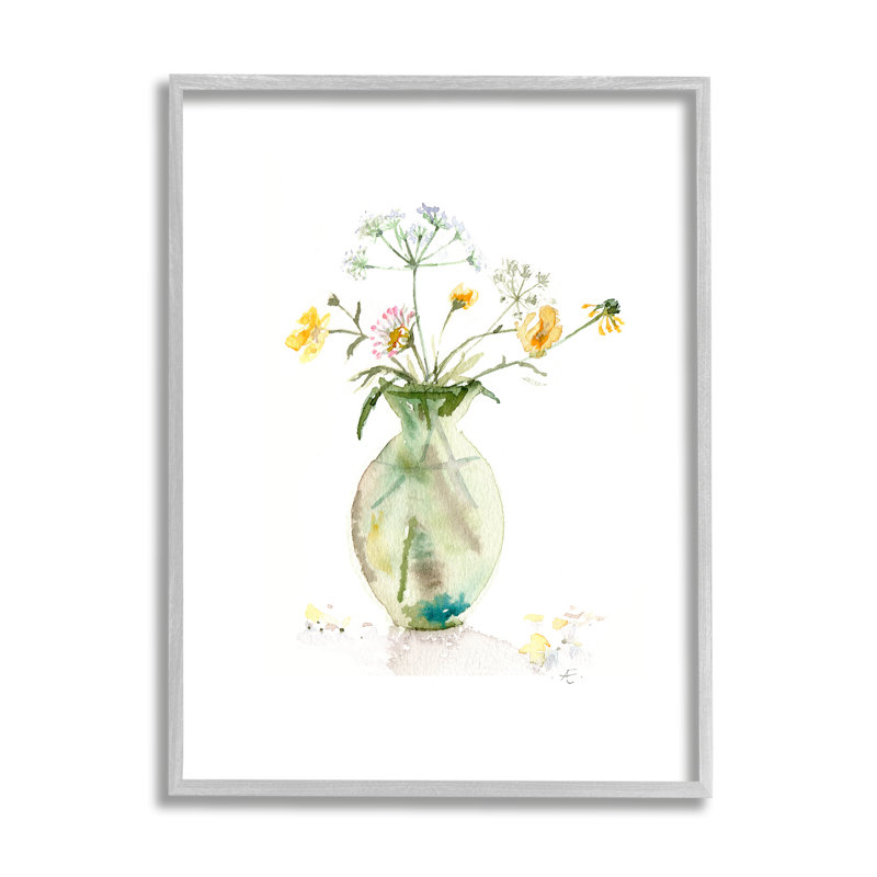 Buttercups Daisies, H 20 po x l 16 po x P 1,5 po, Estampe numérique Farmhouse