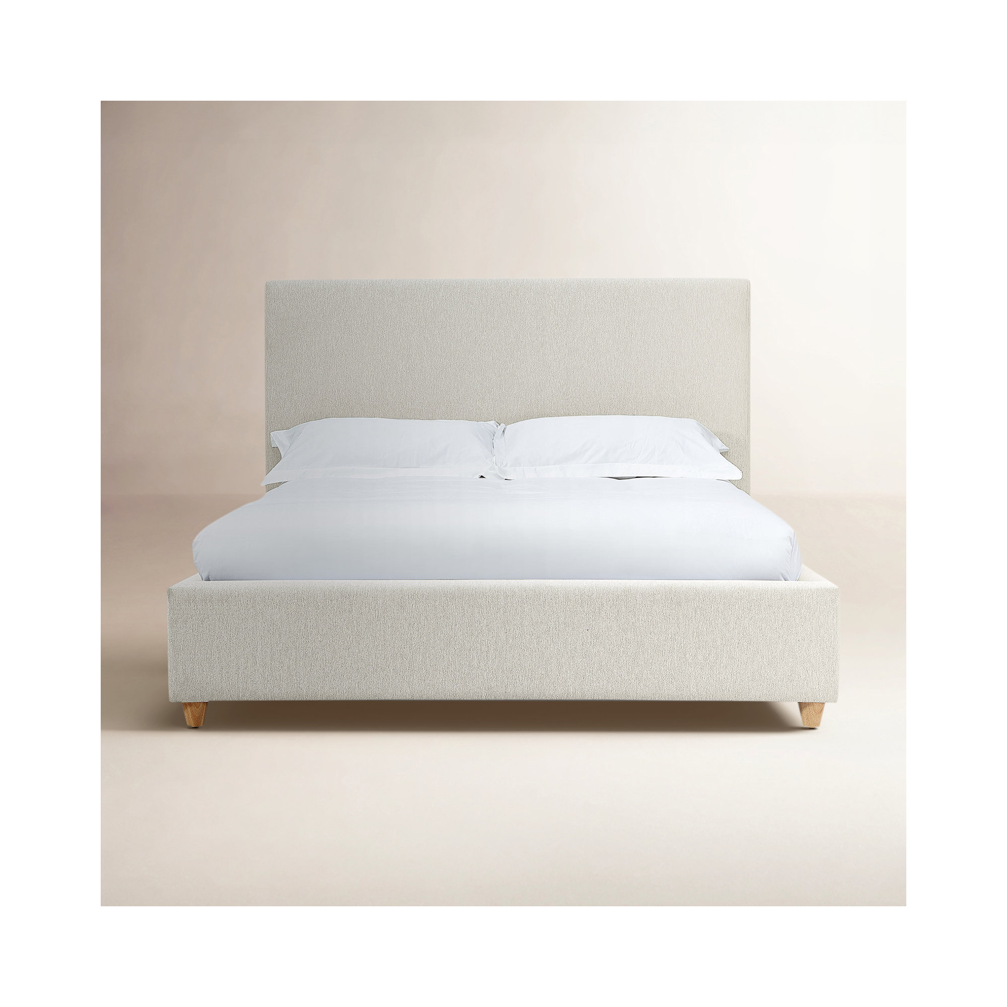 Corrinne Upholstered Bed, King, Ivory Boucle
