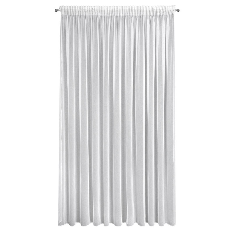 Kassy Sheer Curtain Single Panel, 270cm H x 350cm W