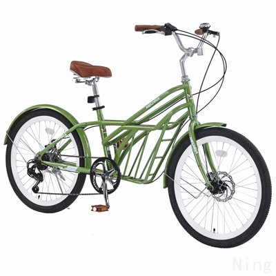 6 Speed, Steel Frame, Multiple Colours 24 Inch Bike,Commuter Bike For Adults