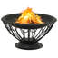 Herblay Round Steel Wood Burning Fire Pit