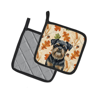 Paire de porte-casseroles noir et brun