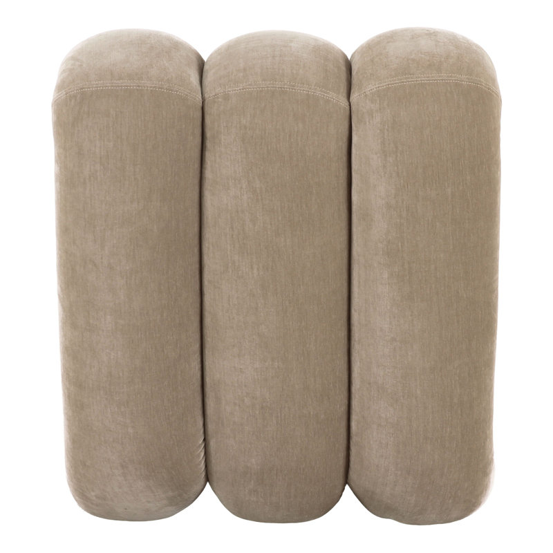 Archie - Chaise d'appoint moderne en tissu taupe