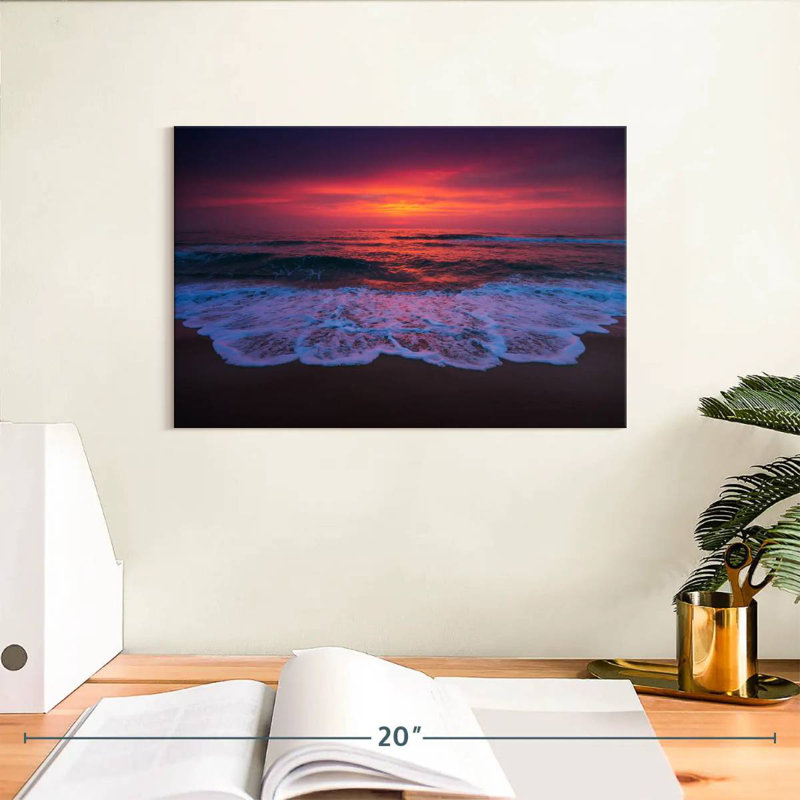 Gillard Beach Sunrise Waves, H 8 po x l 12 po