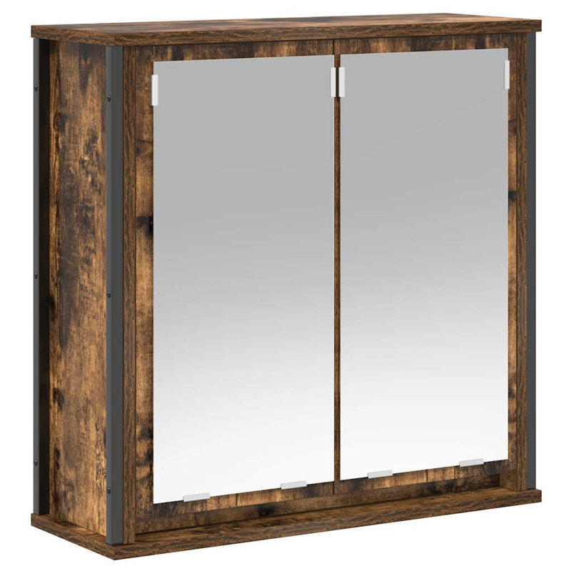 Bathroom Cabinet, Smoked Oak
