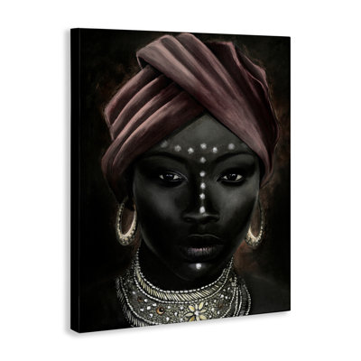 Stoic & Elegant Woman Canvas Wall Art, design by Design Fabrikken