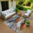 Machine Washable Indoor/Outdoor Boruta ACN2242 Abstract Rug-1051105684