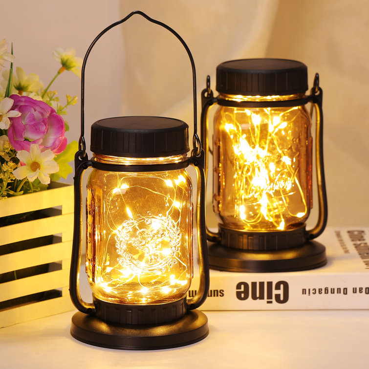 6.89" Solar Powered Integrated LED Outdoor Lantern