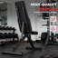 Adjustable Weight Bench 200kg, Foldable Incline/Decline/Flat Home Gym Bench for Full Body Workouts