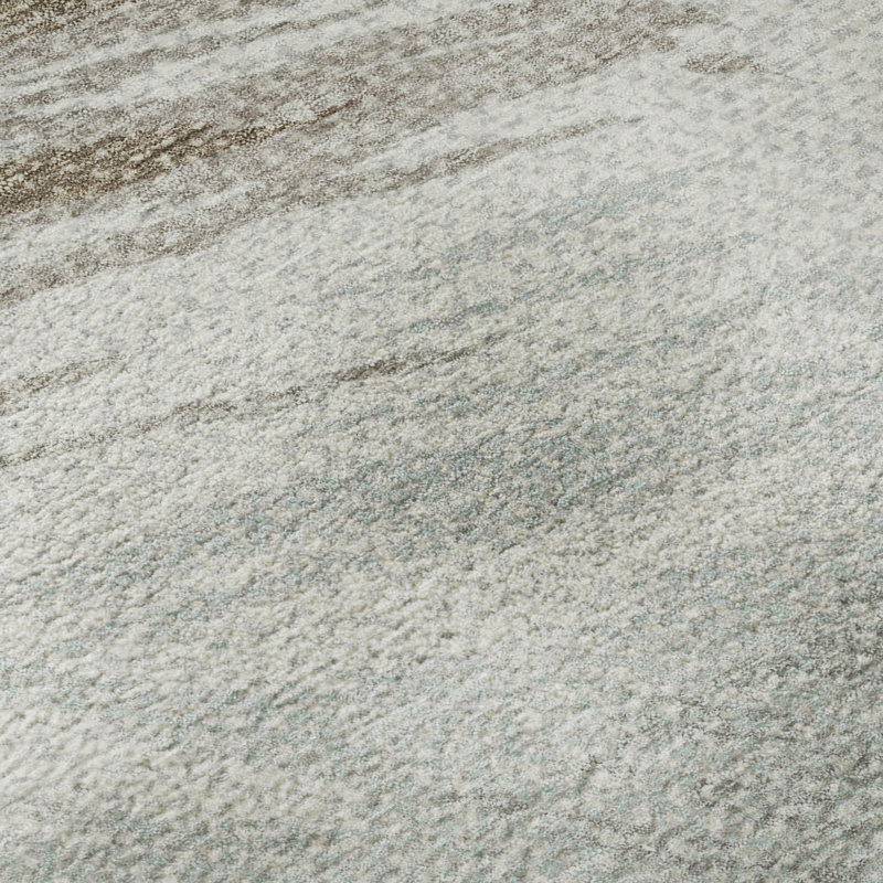 Premium Machine Washable Mayfield AMF2272 Striped Rug, 9' x 12', Brown