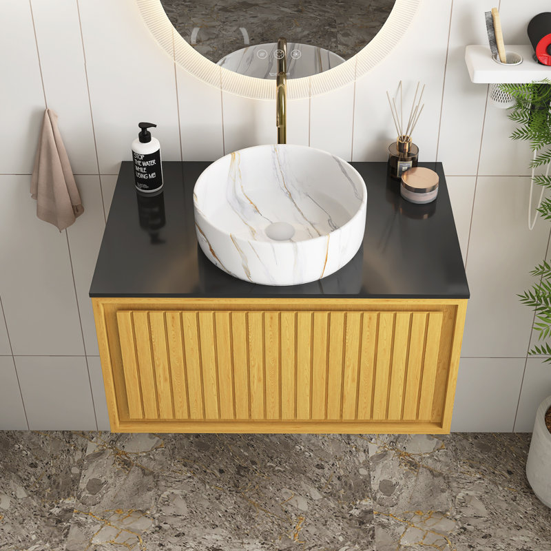 Meuble-lavabo mural simple 30 po avec comptoir