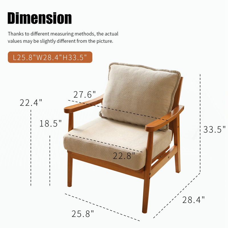 Chaise d'appoint avec structure en bois massif, Gris