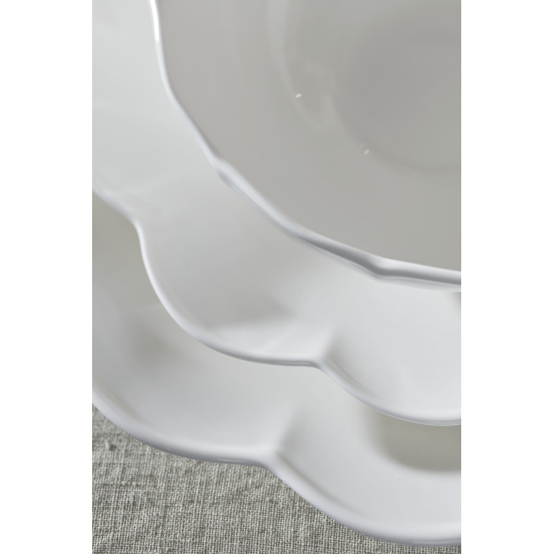 Studio 1414 Scallop 12 Piece Dinnerware Set