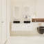  Ensemble de meuble-lavabo mural blanc moderne avec 3 portes et lavabo en céramique Dalmahoy-2046881502-2075577845