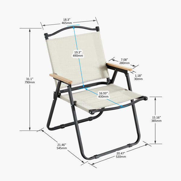 Arlmont & Co. Folding Camping Chair
