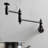 Kingston Brass Wendell Two-Handle 1-Hole Wall Mount Pot Filler Faucet with Knurled Handle-91118390