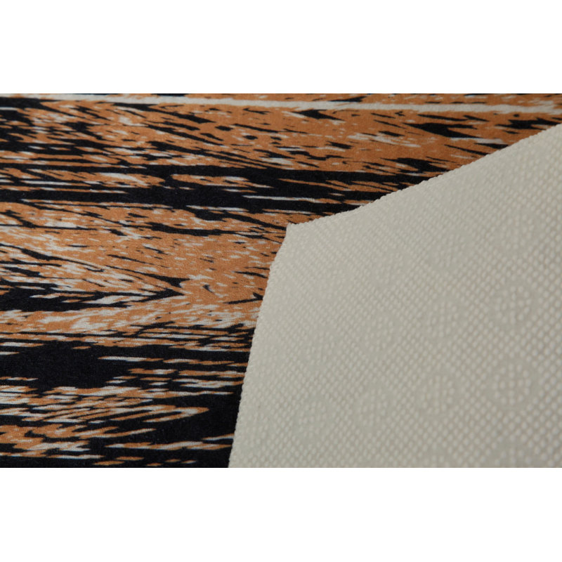 Premium Woven Carpet, 2.6 x 4.0 Feet | 100% Polyester, Antibacterial, Non-Slip Underside | 3D Digital Printing, Machine Washable, Pile Height: 0.04 in | Ideal for Living Room, Bedroom, and Home Decor