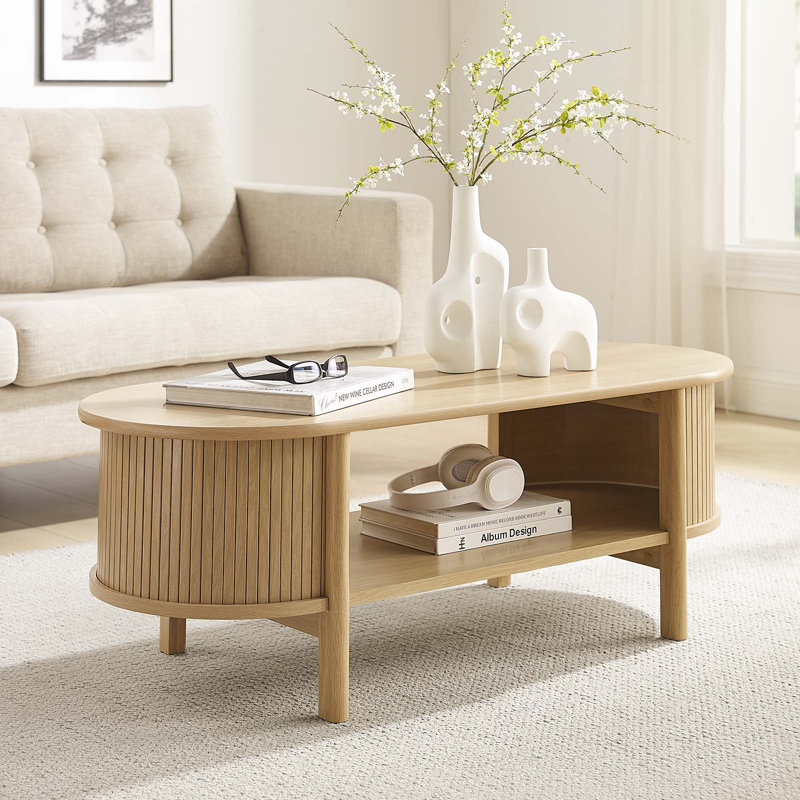 Table basse Modway Cadence, Chêne