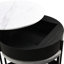 Table basse à plateau relevable moderne avec plateau de rangement moderne blanc et noir avec 3 pieds, base de conception écoénergétique, matériau, métal pour la décoration du salon