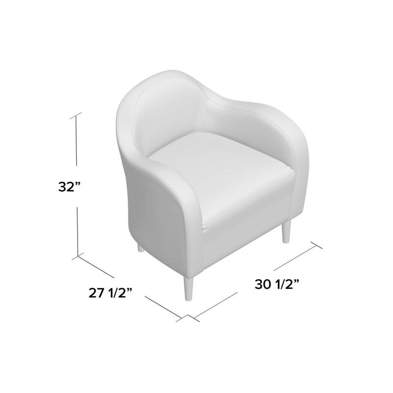 Fauteuil de 30,5 po de large Reider, Pacane