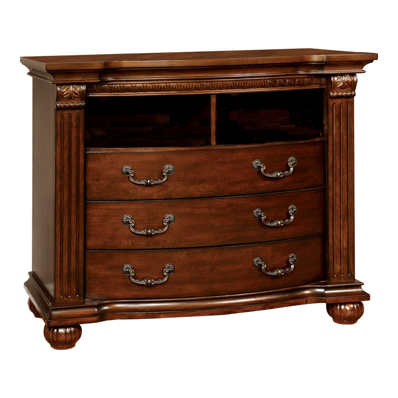 Commode 3 tiroirs Enloe, Cerisier