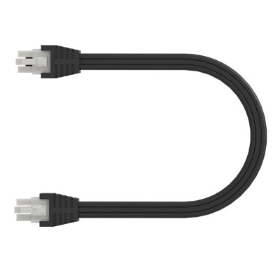 LAGOM 12-Inch Linking Cable for Halo Series Under-Cabinet Light Fixtures, Black, LC0112BK