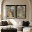 Ensemble de 2 œuvres d'art encadrées de qualité supérieure sur toile de qualité supérieure avec cadre de 26 po x 36 po-1002448319