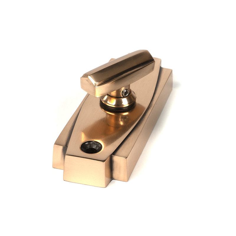 Art Deco Bronze Thumbturn, Polished Bronze