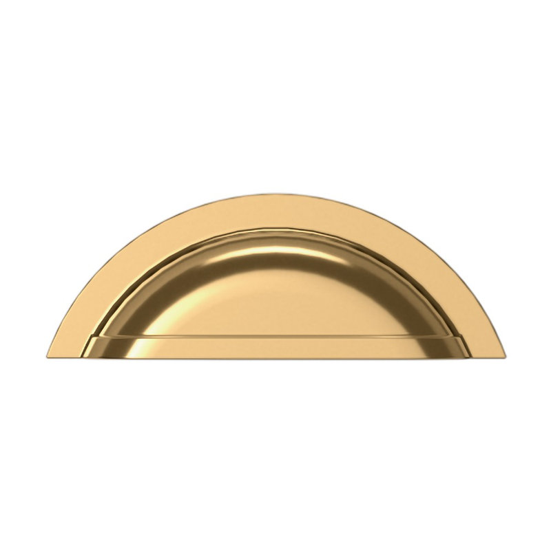 4424 Cup Pull, Polished Brass