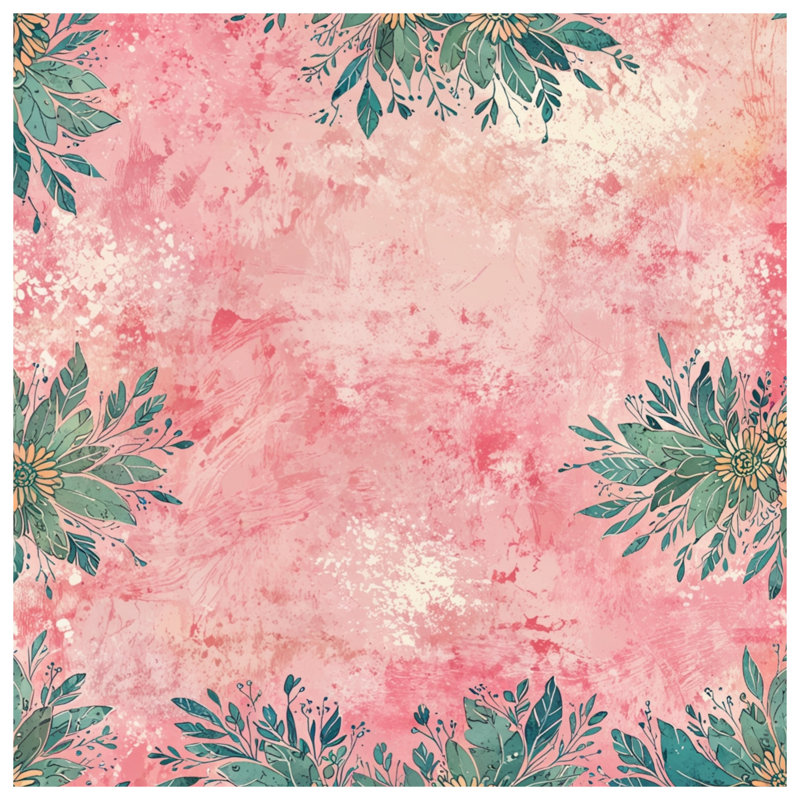 Couvre-lit matelassé floral sur fond rose toutes tailles, Full / Double