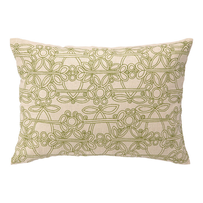 Coussin lombaire en lin les jardinss