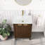 Meuble-lavabo simple 24 po avec comptoir en céramique blanche Mumbai-1106320648-1106320649